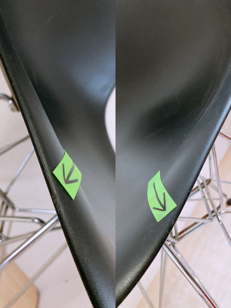 ③Eames サイドシェルチェア DSR Vitra製 エッフェル イームズ 黒