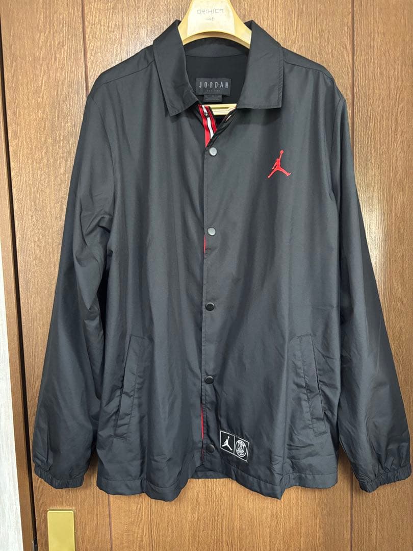 m*!様 春物　XL希少サイズJordan.ジョーダンPSG黒x赤コーチJK.美