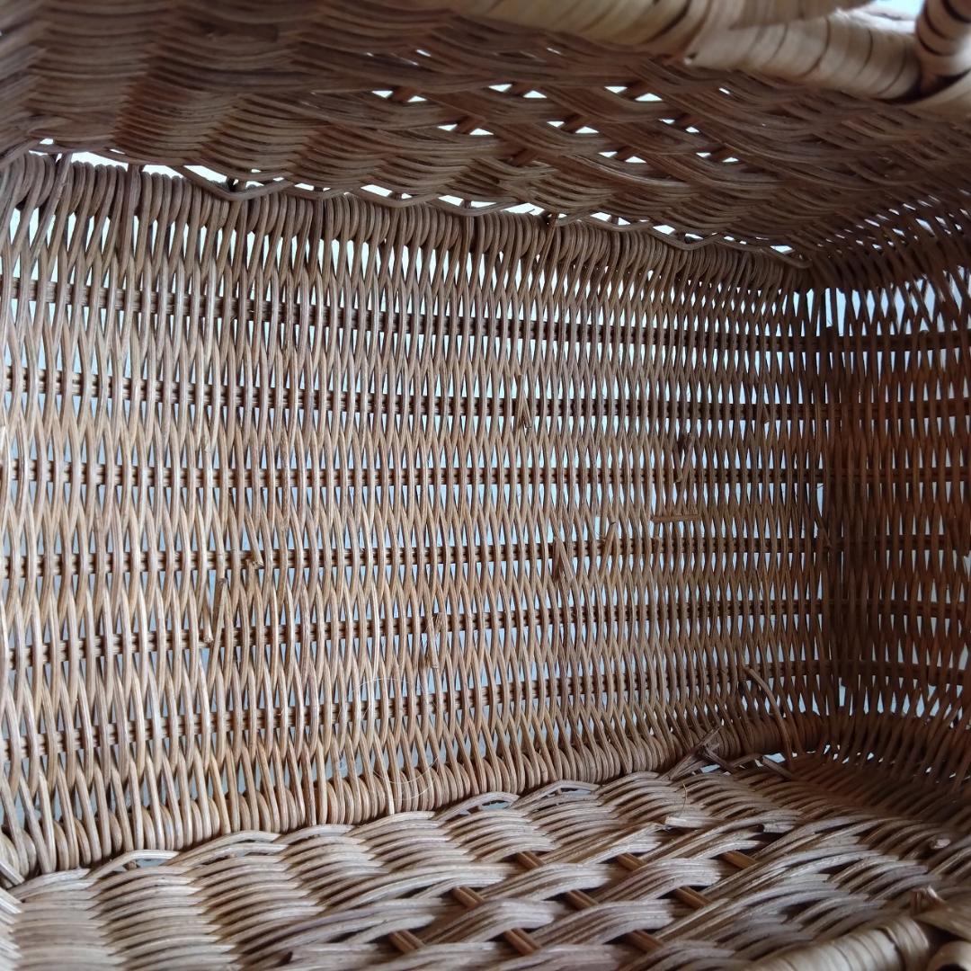 ラタン製バスケット　大　小　2個セット
