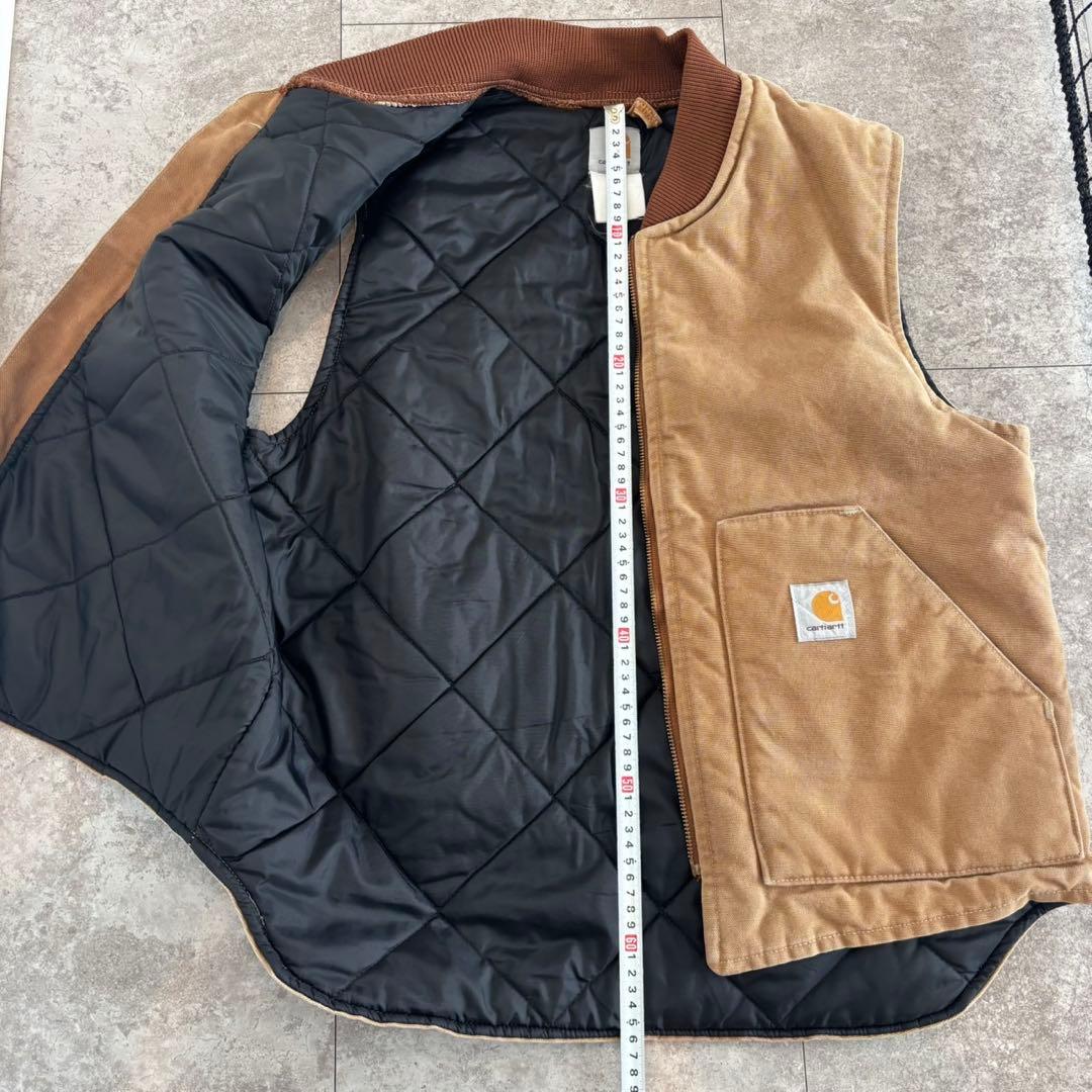 【レア】Carhartt ダックベスト　アメリカ製　ロゴ　希少　アウター