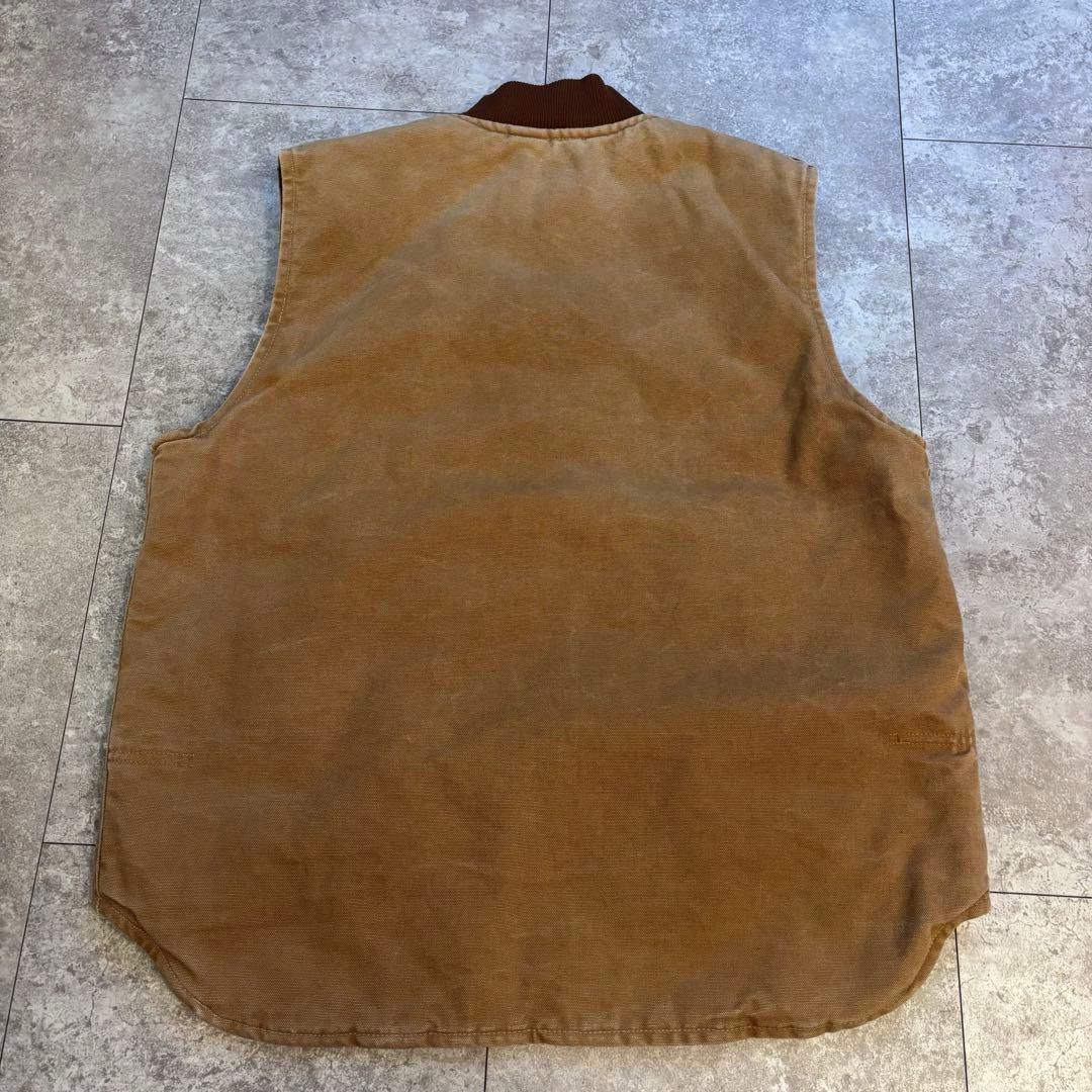 【レア】Carhartt ダックベスト　アメリカ製　ロゴ　希少　アウター