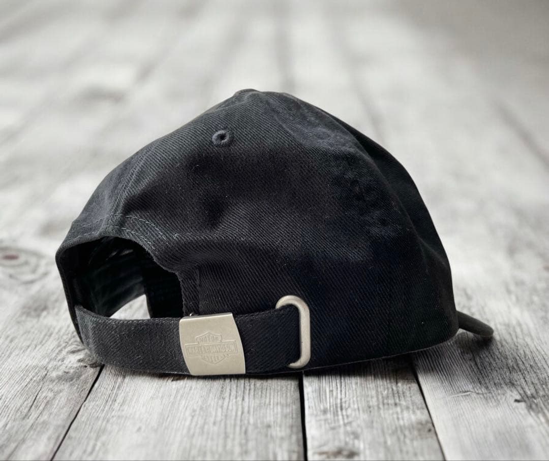 ハーレーダビッドソン【公式オンライン品】刺繍キャップBLACK ONE SIZE