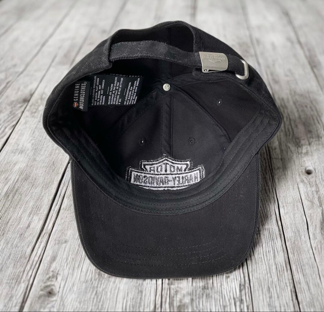 ハーレーダビッドソン【公式オンライン品】刺繍キャップBLACK ONE SIZE