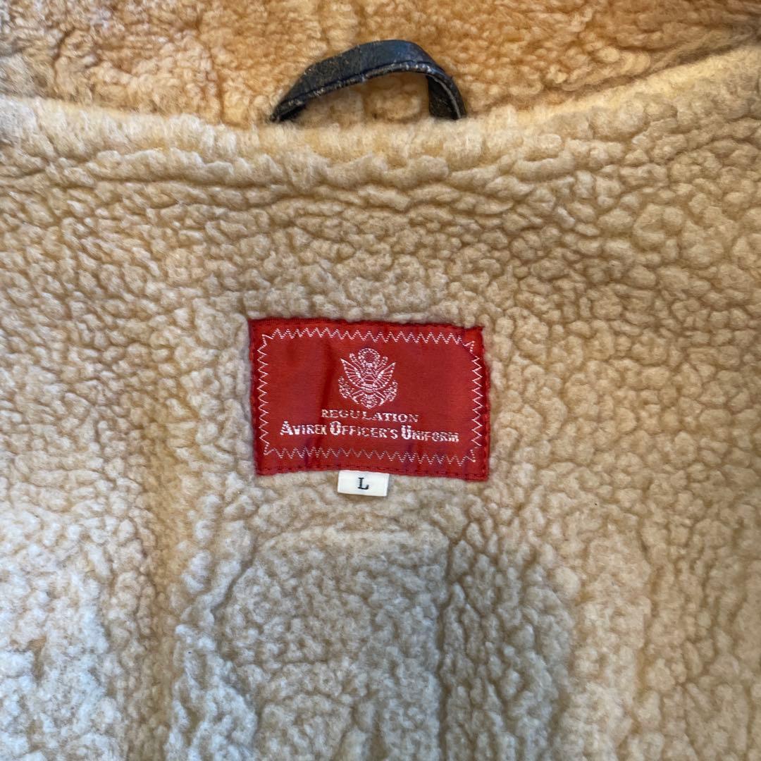 ビンテージAVIREX USA ブラックレザー ジャケット