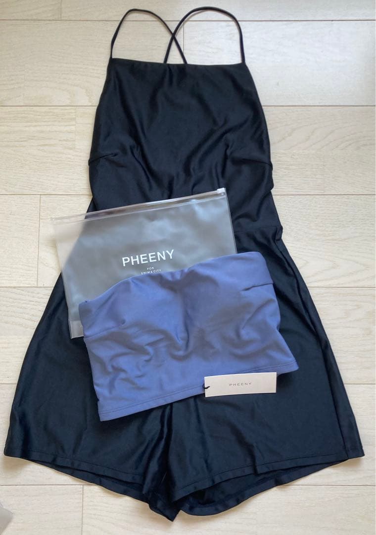 新品未使用 PHEENY スイムウェア 水着 チューブトップ オールインワン