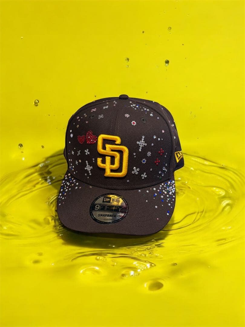 New Era SDロゴ 【サンディエゴ・パドレス】 カスタムジュエルキャップ