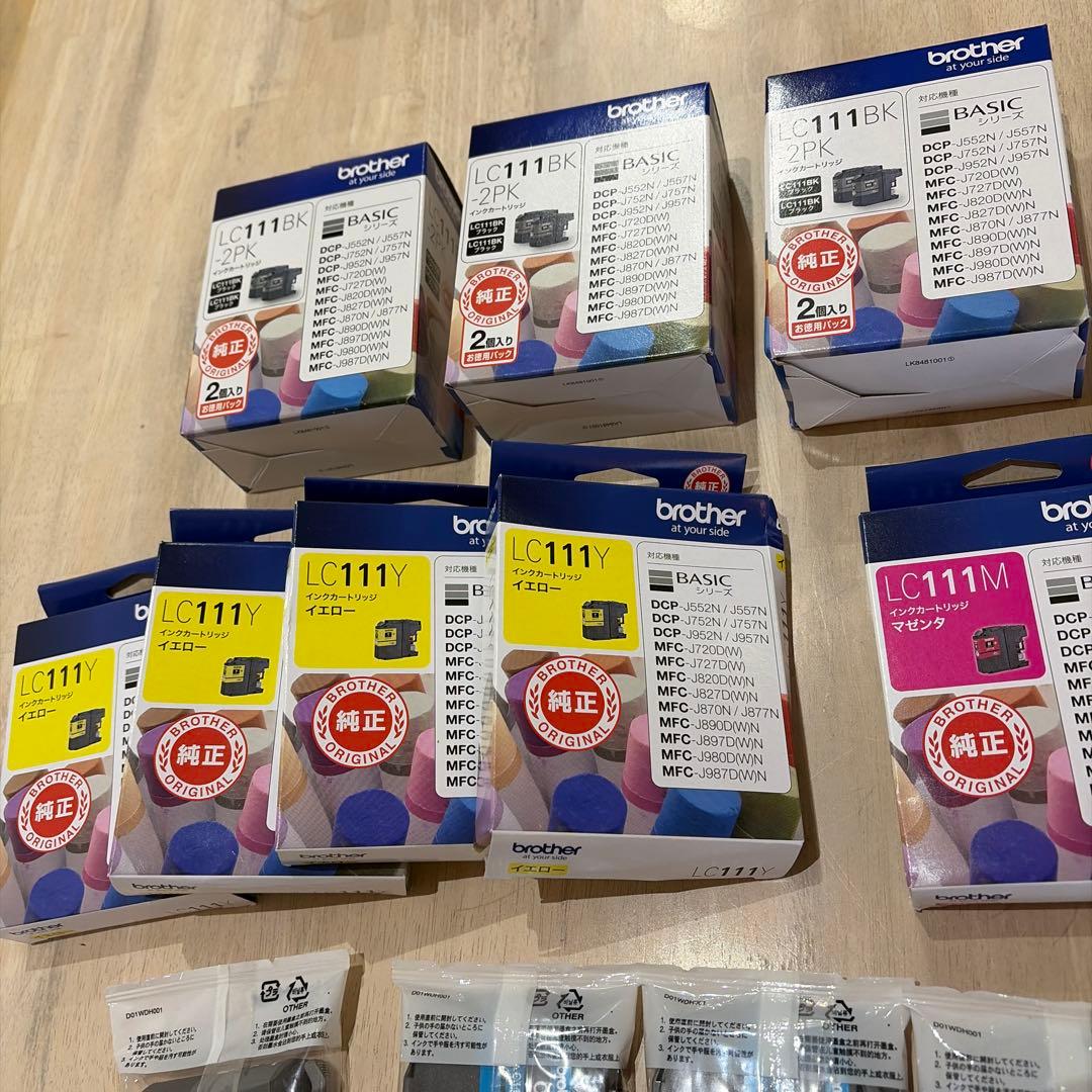 brother LC111BK-2PK 純正インクカートリッジ BKなど15点