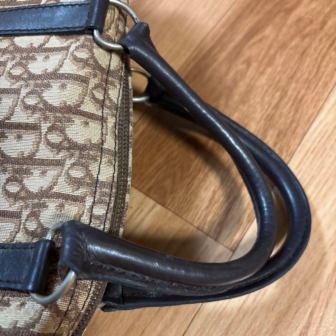 Christian Dior ヴィンテージ トロッター ミニボストン ブラウン