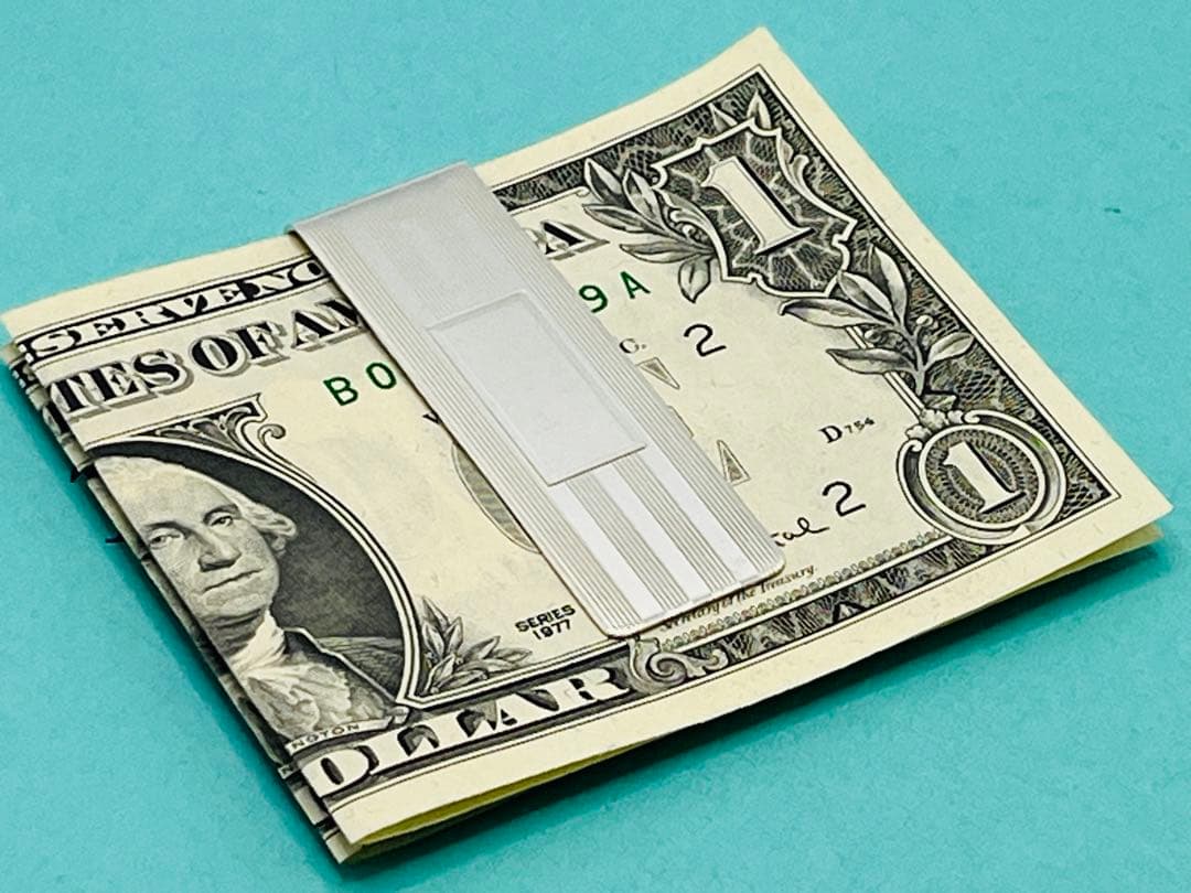 c307 ティファニー　エンジンターン　マネークリップ　シルバー　925