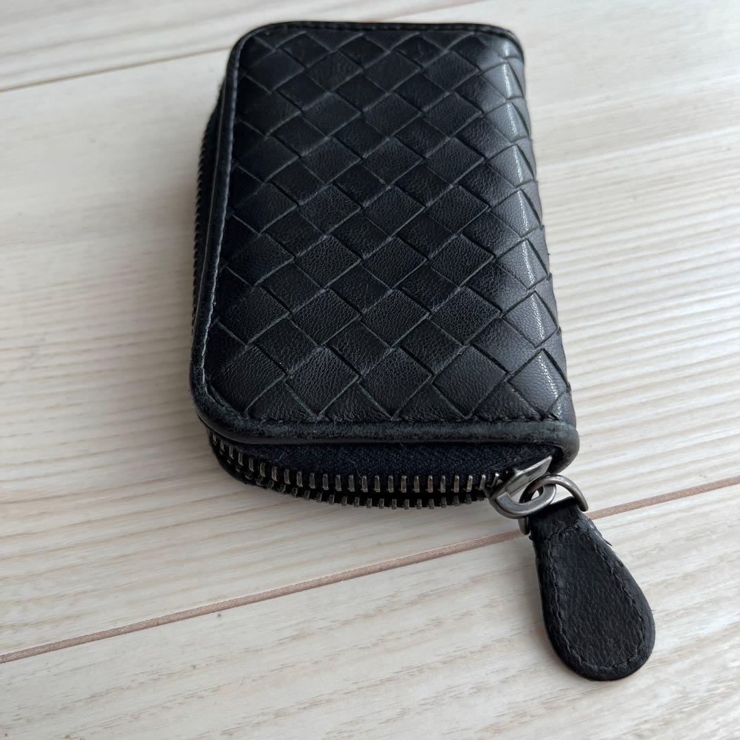 ラウンドジップ ケース 小銭入れ ブラック メンズ