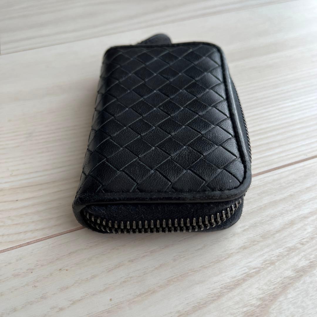 ラウンドジップ ケース 小銭入れ ブラック メンズ