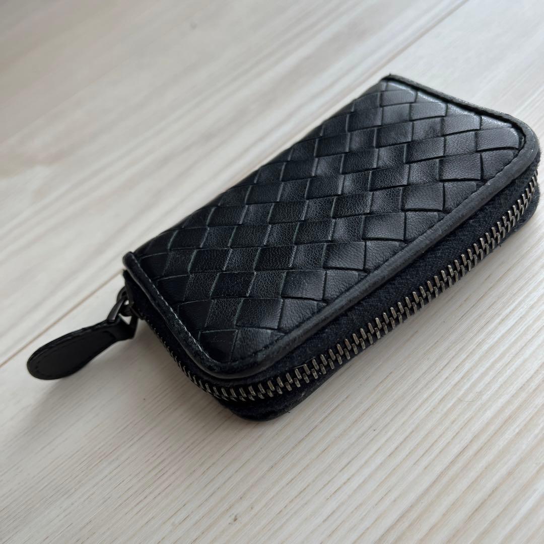 ラウンドジップ ケース 小銭入れ ブラック メンズ