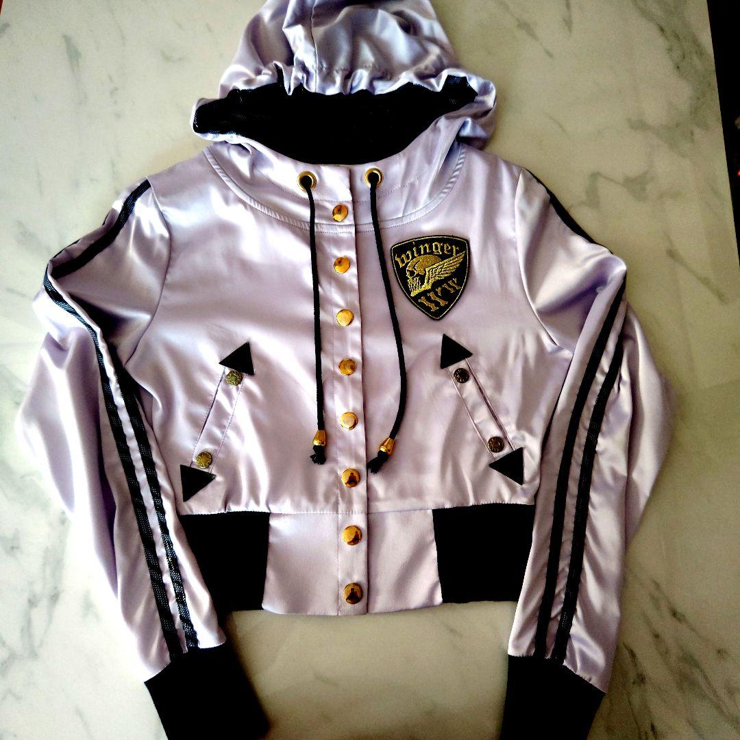 d.i.a. フード付きクロップジャケット ラベンダー