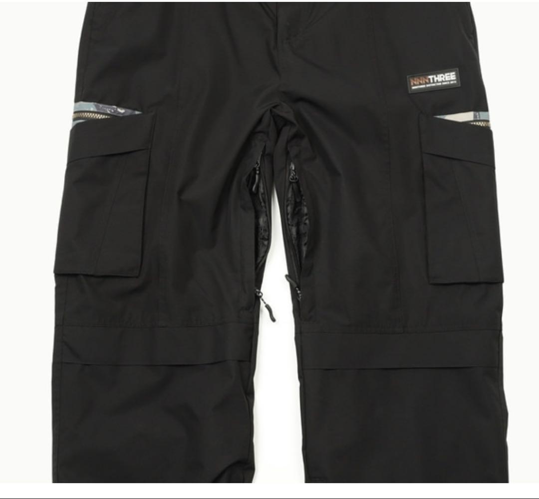 エヌスリー NNN 韓国スノーボードパンツ 黒
