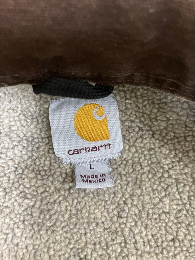 carhartt 短丈 リッジコート 企業ロゴ アーミーグリーン