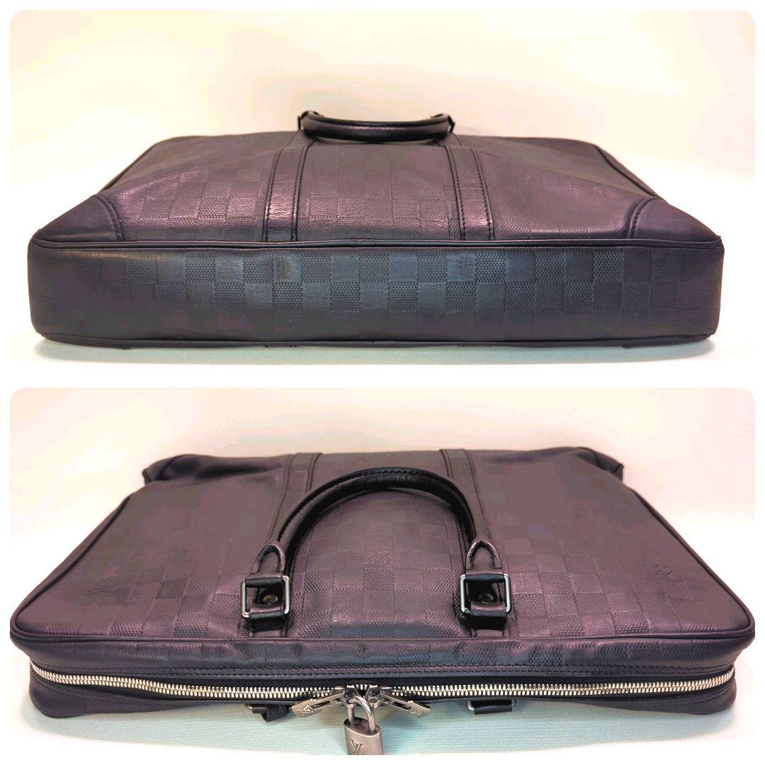 ルイ・ヴィトン ビジネスバッグ ブラック 黒 ダミエ ロゴ レザー