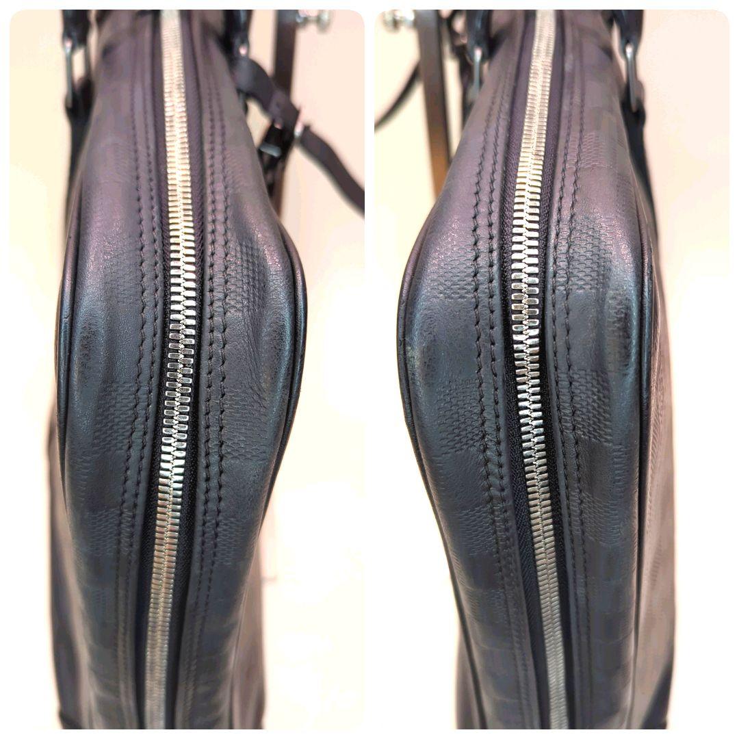 ルイ・ヴィトン ビジネスバッグ ブラック 黒 ダミエ ロゴ レザー