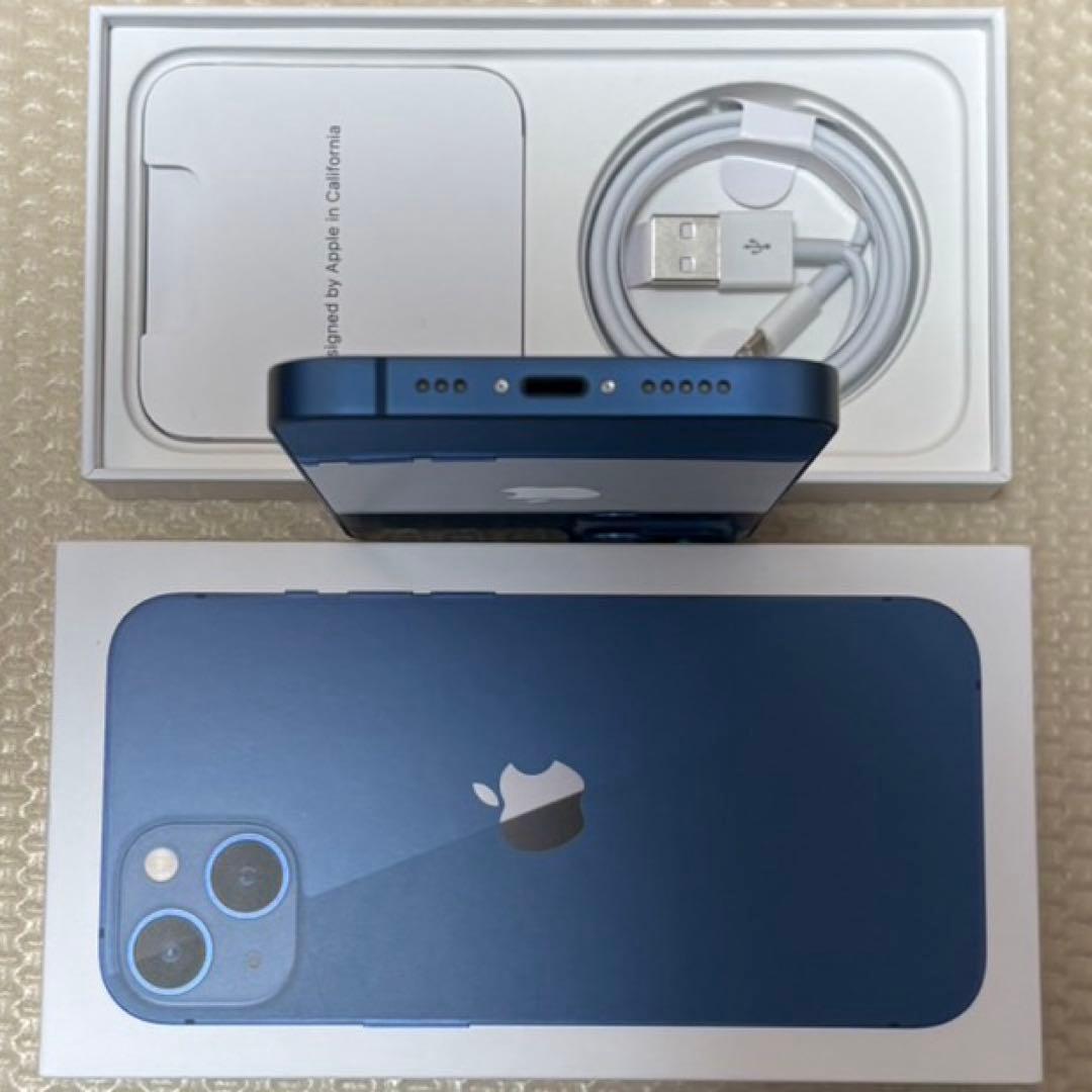 新品近いバッテリー容量100% iPhone13 128GB SIMフリー 本体