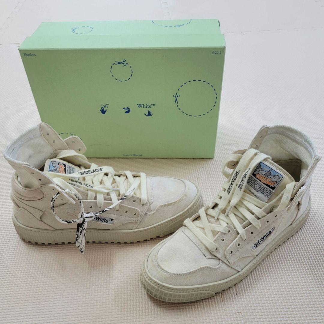 Off-White 3.0 OFF COURT ハイカットスニーカー 43