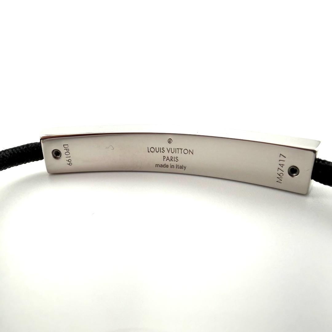 ルイヴィトン M67417 ブラスレ LVスペース メンズ ブレスレット 黒