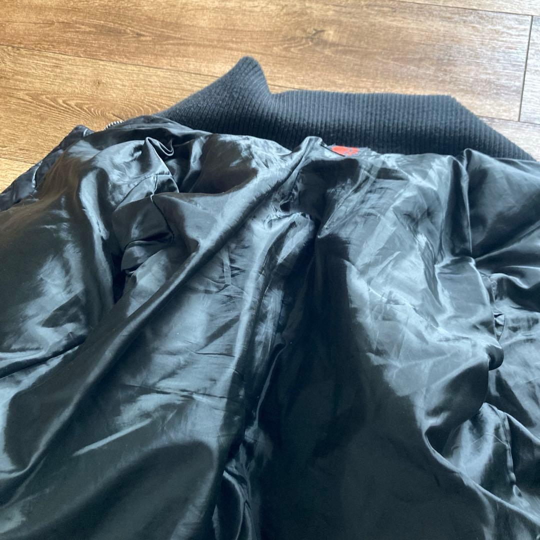 希少 XL相当 RED MOON レッドムーン ダウンジャケット リブ切替 黒