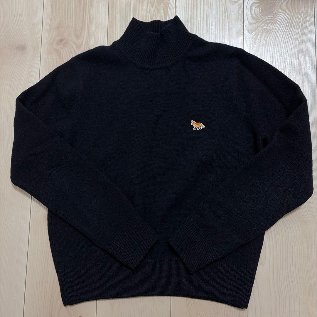 【美品】MAISON KITSUNE メゾンキツネ ニット ネイビー XS