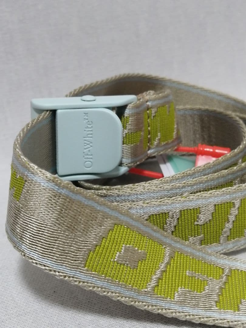 ♂♀新品・テープベルト【 Off-White　オフホワイト 】ベージュ　フリー