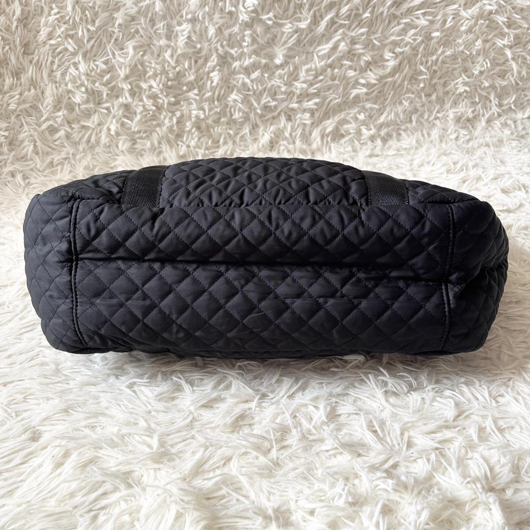 バーバリー マザーズバッグ キルティング ノバチェック トートバッグ 大容量 黒