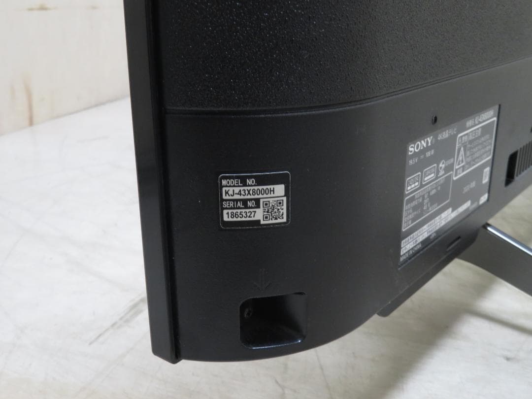 SONY 2020年製 43インチ 4K液晶テレビ KJ-43X8000H