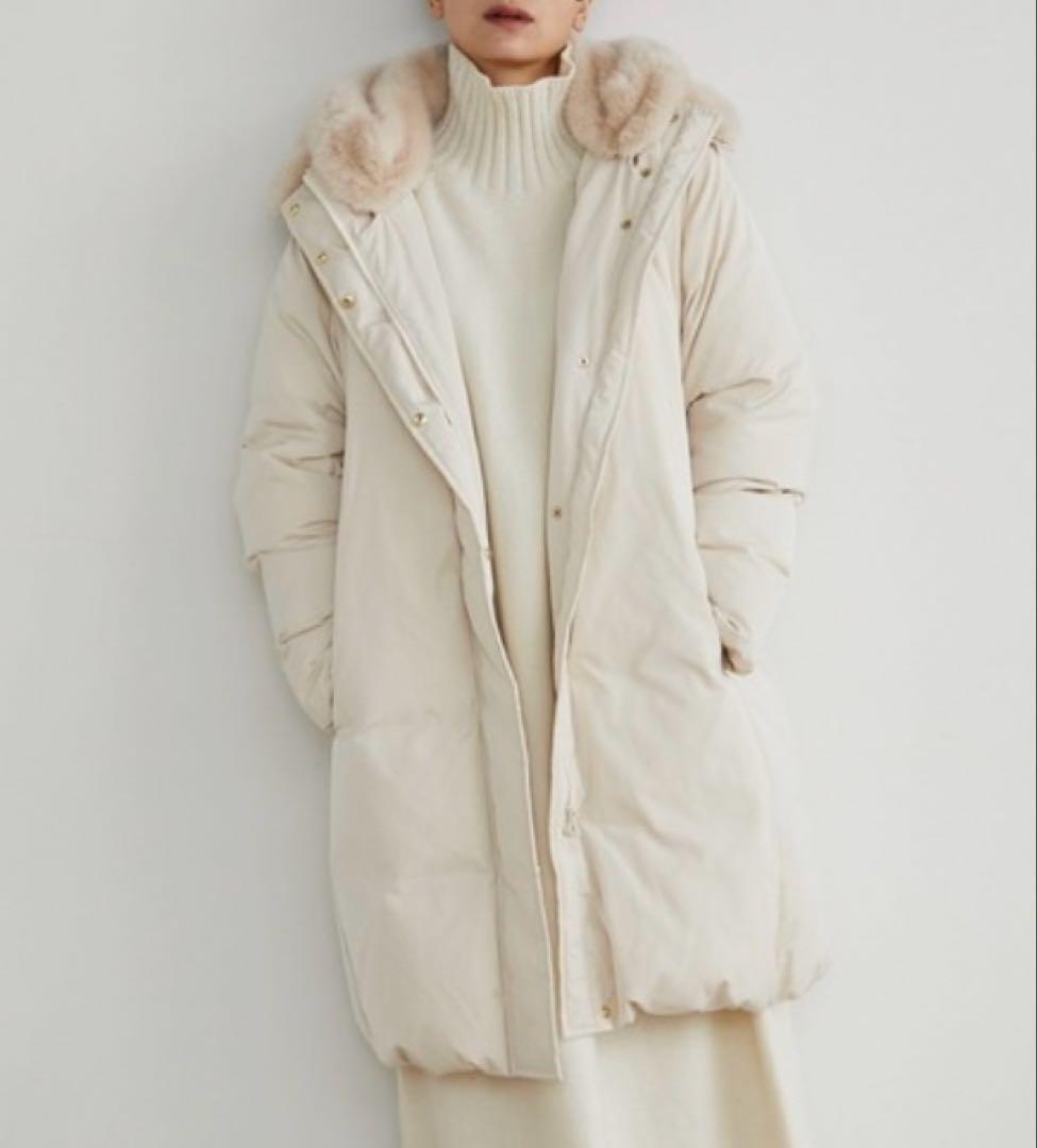 ほぼ新品★ INED イネド フェイクファー ロングダウンコート ダウン コート