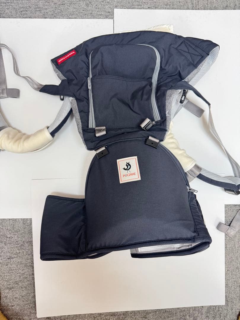 Miki House x POGNAE ベビーキャリア ダークグレー