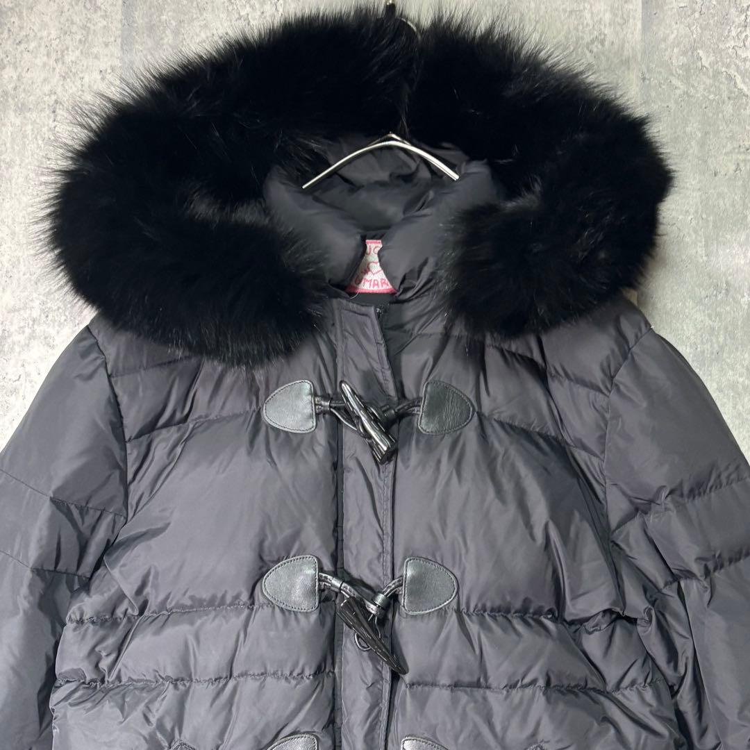 Blugirl Blumarine ダウンコート ファー トグル 黒