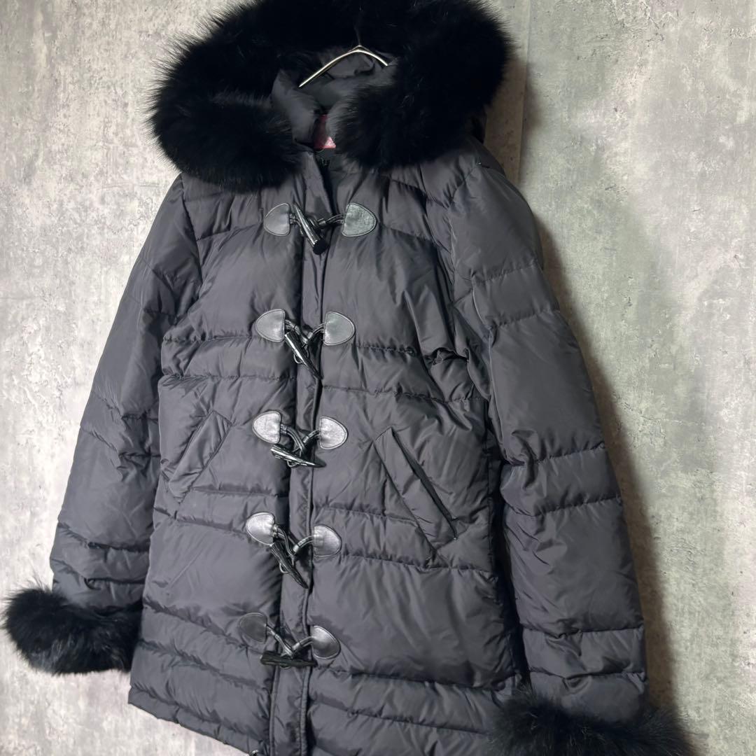 Blugirl Blumarine ダウンコート ファー トグル 黒