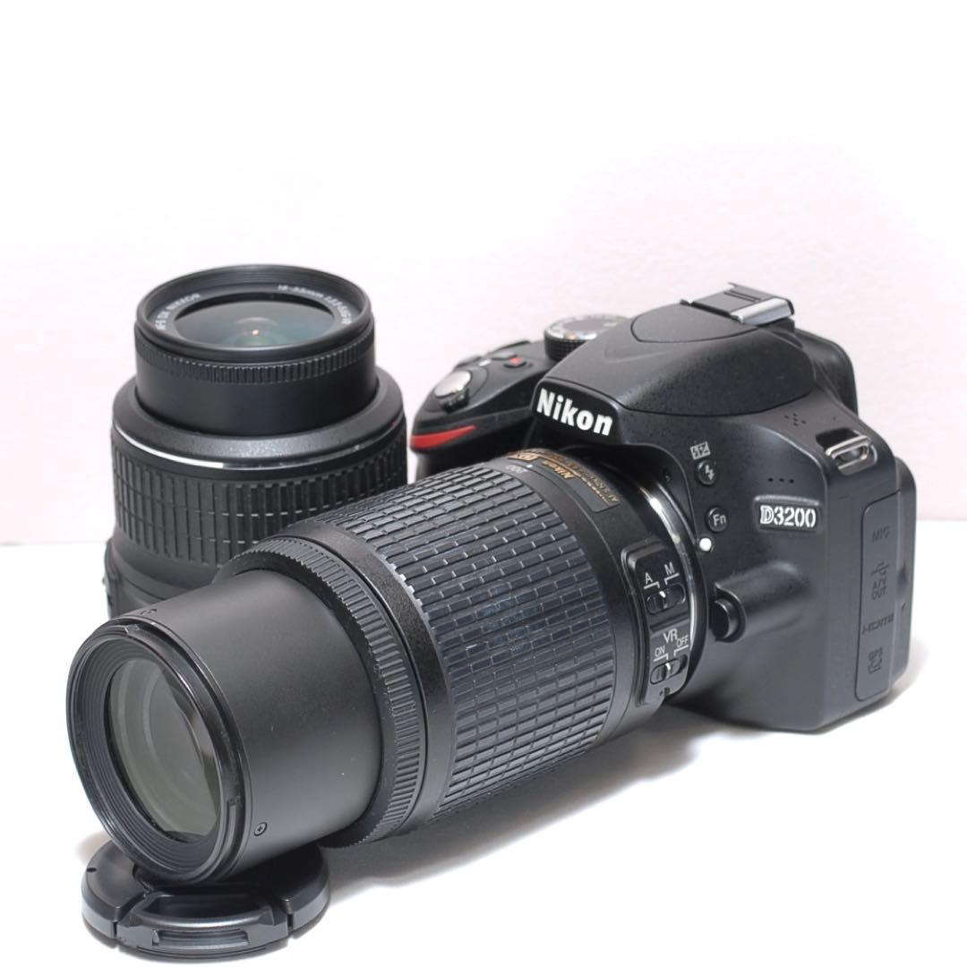 美品✨スポーツ観戦におすすめ✨Nikon D3200✨ダブルレンズ✨高画質