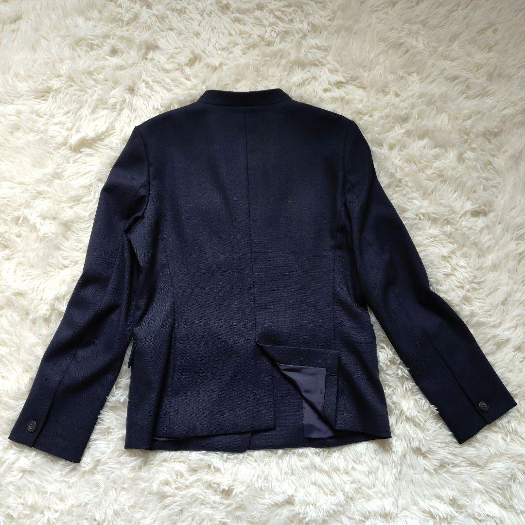 【美品】PLST プラステ ノーカラージャケット パンツスーツ セットアップ