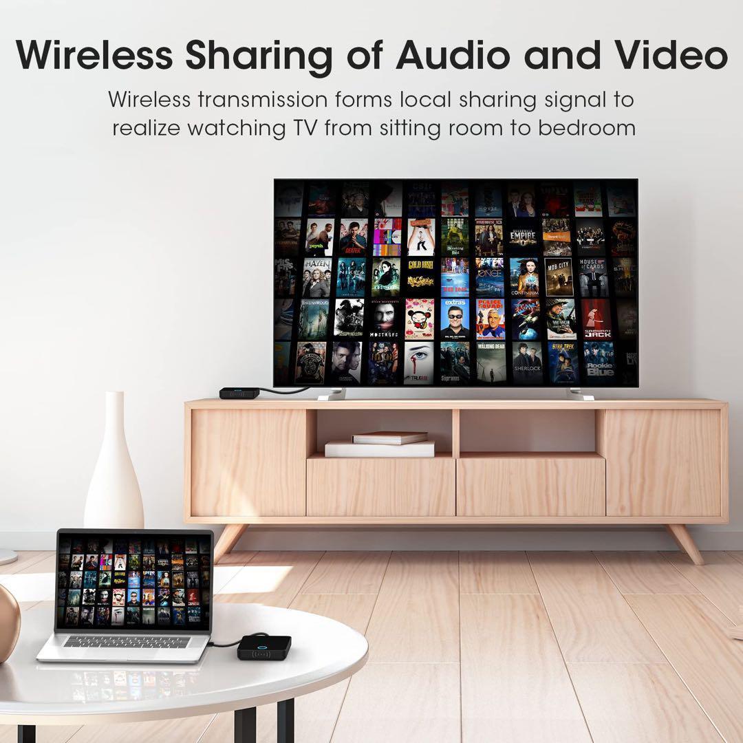 新品 ワイヤレス HDMI送信機 受信機 プロジェクター ゲーム Netflix