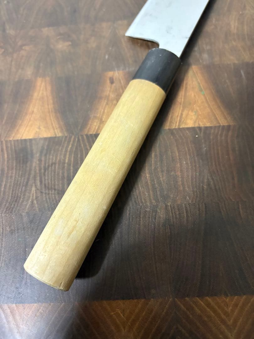 築地　有次　和　牛刀　270mm 9寸　ステンレス　全鋼　水牛柄　研ぎ済