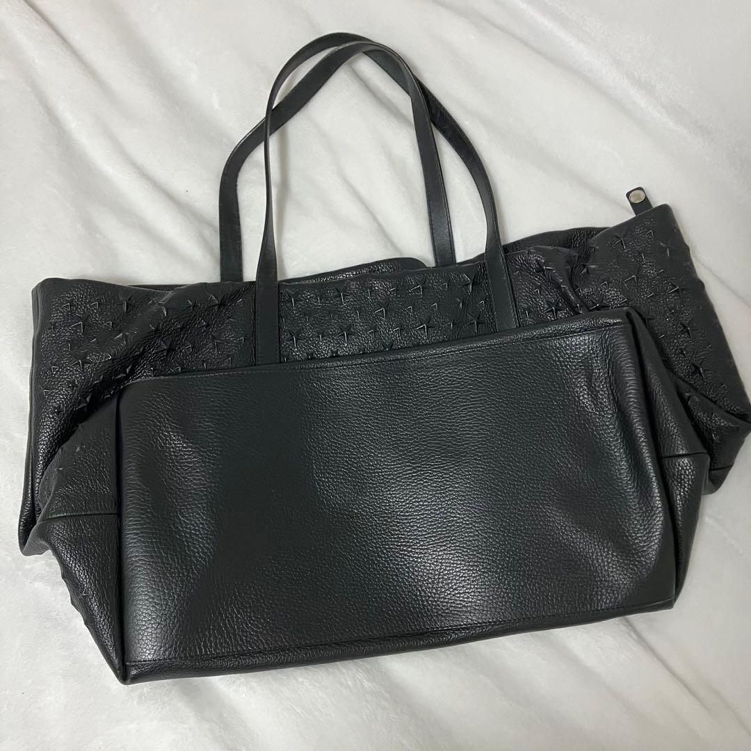 JIMMY CHOO ブラック トートバッグ
