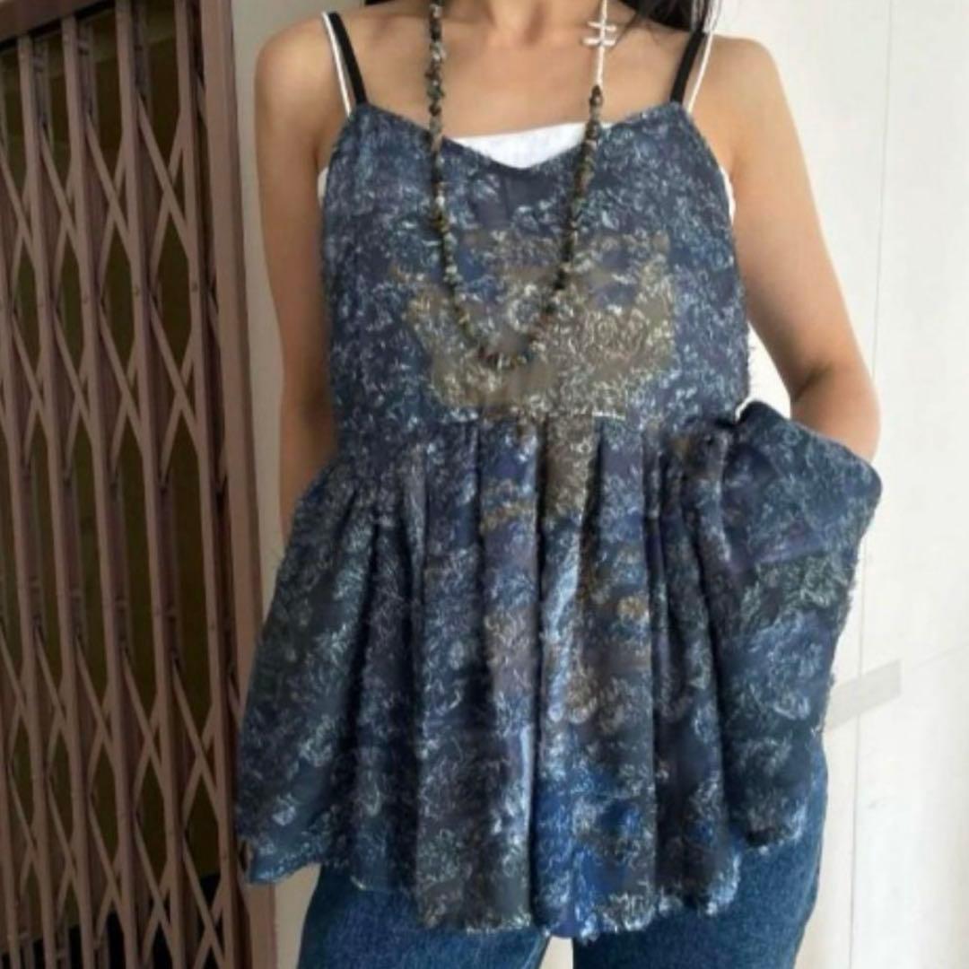 ameri vintage MEDI RACHEL FLUFFY ART キャミ