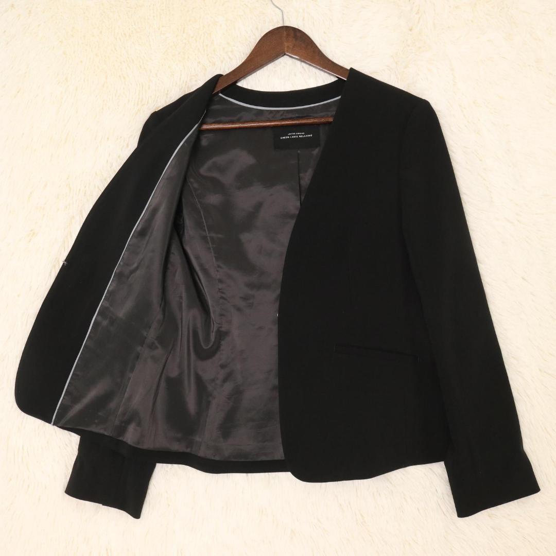 ユナイテッドアローズ　パウドレ　セットアップ　スーツ　ノーカラー　大きいサイズ