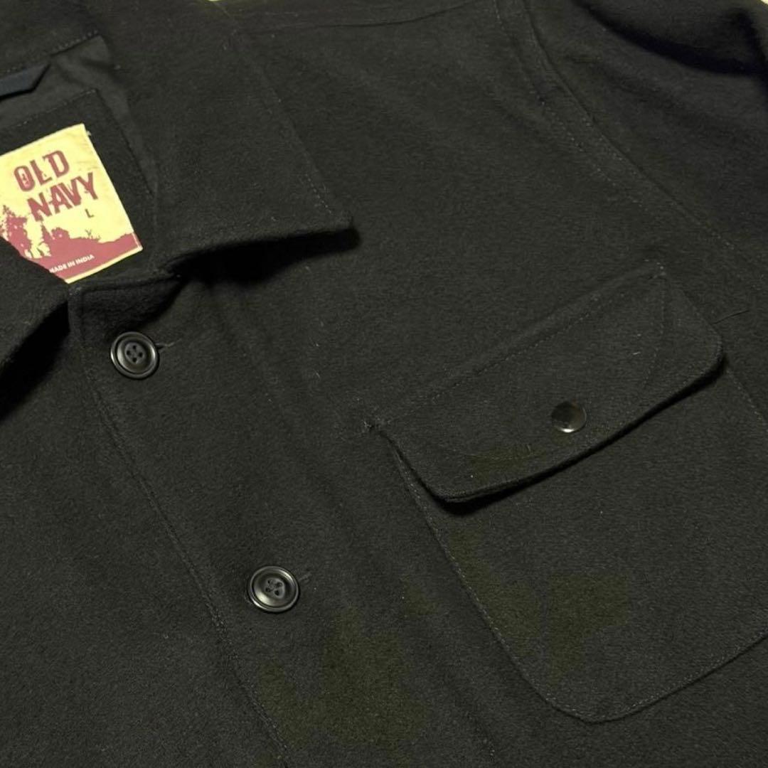 【美品】old navy a2 wool deck jacket black