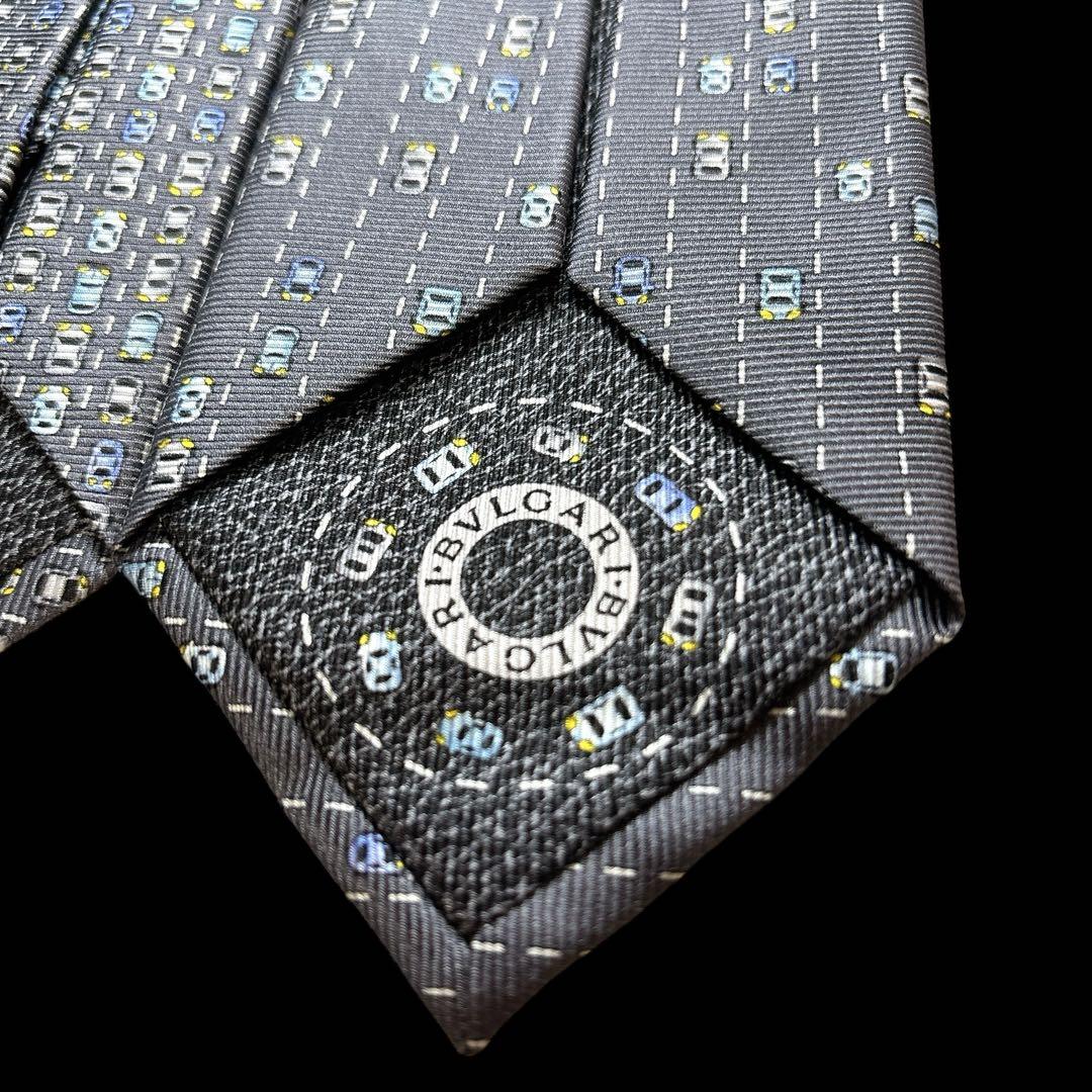 未使用 箱付 BVLGARI ブルガリ ネクタイ 車柄 イベント 年末年始