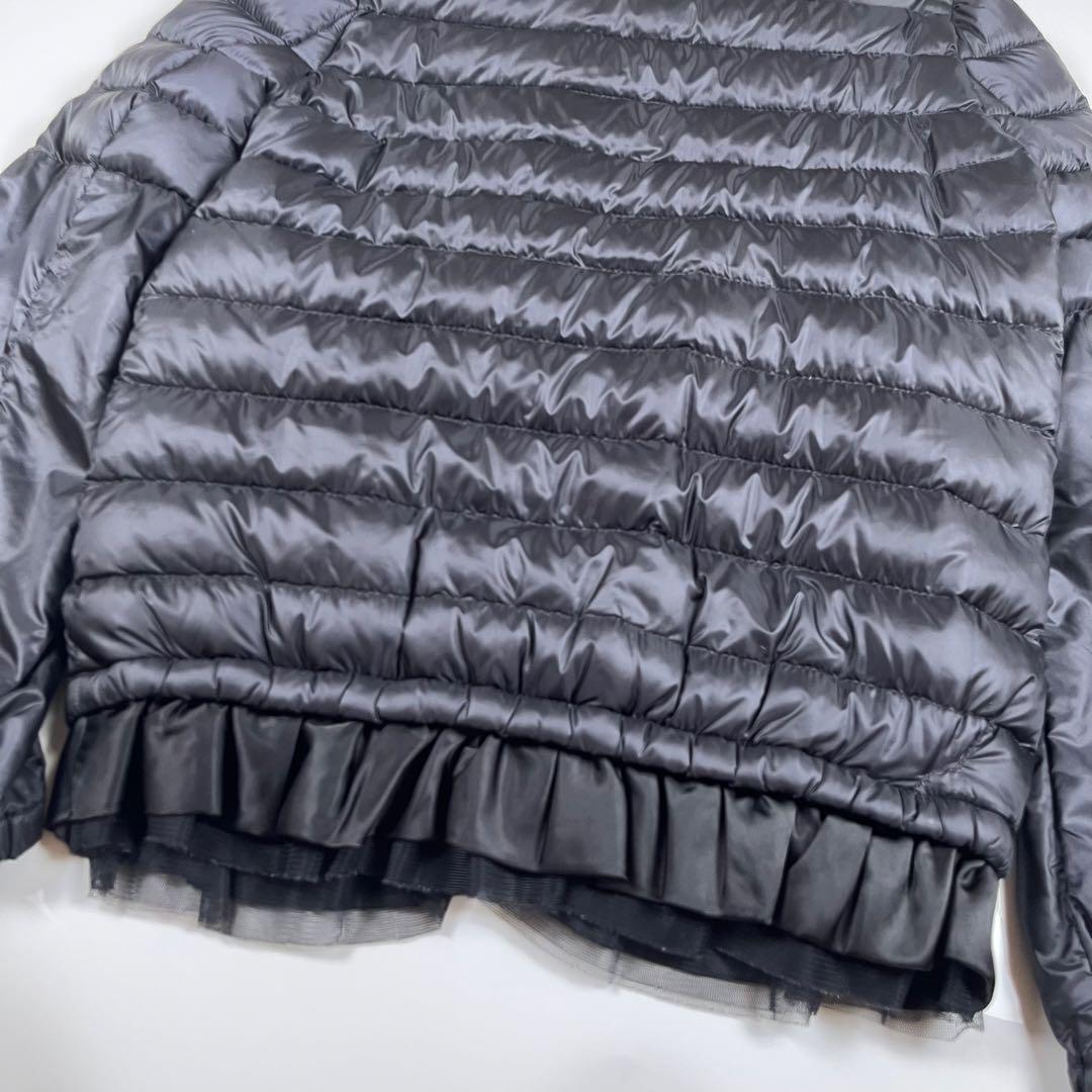 【美品】モンクレール サカイ SAKI フリル ダウンジャケット ブラック1 M