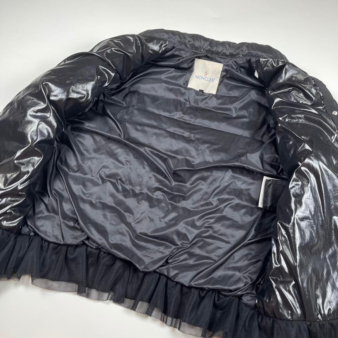 【美品】モンクレール サカイ SAKI フリル ダウンジャケット ブラック1 M