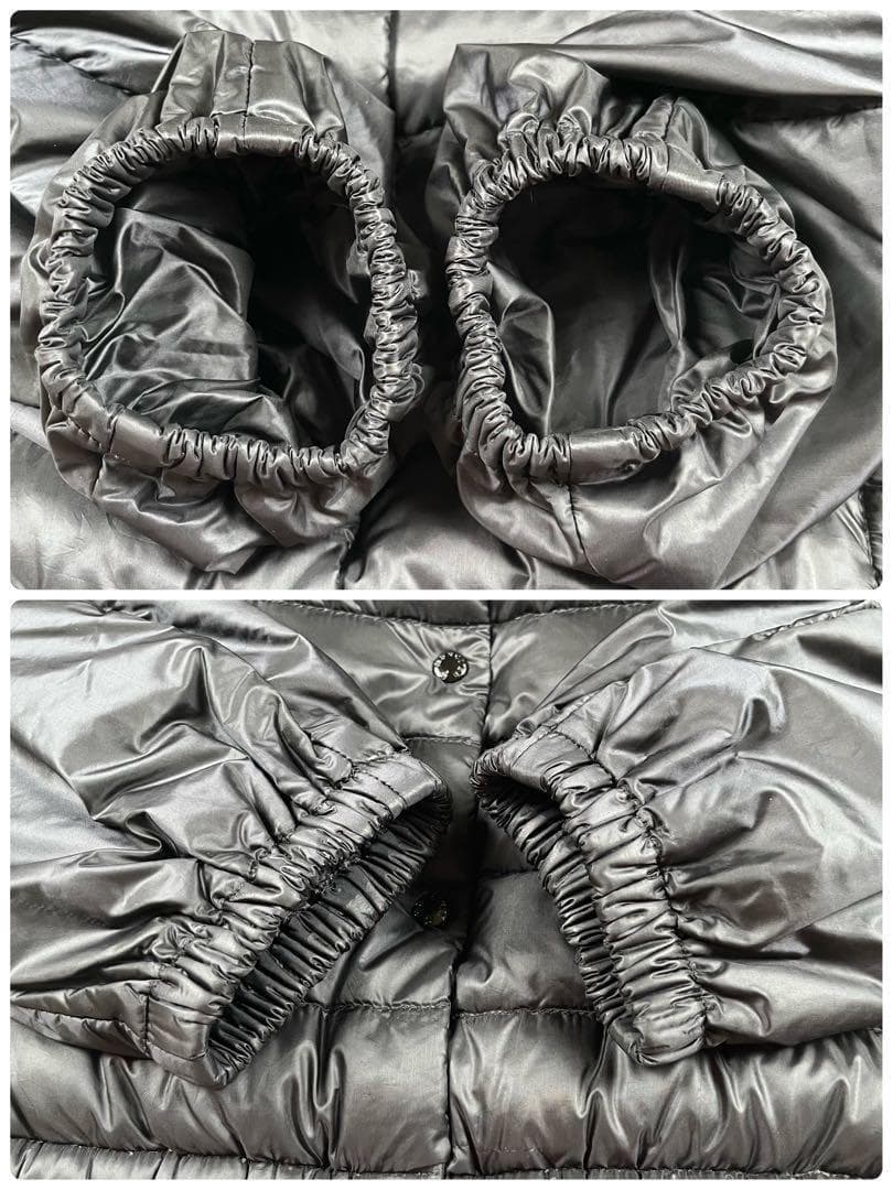 【美品】モンクレール サカイ SAKI フリル ダウンジャケット ブラック1 M