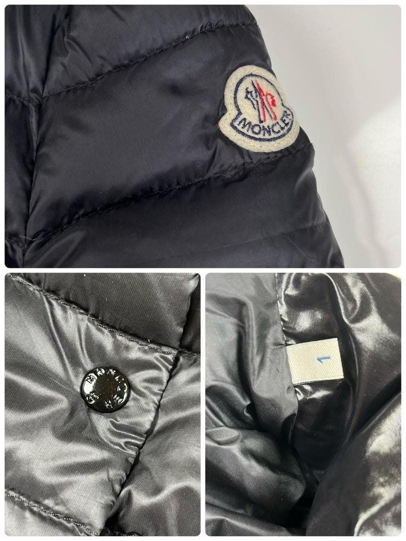 【美品】モンクレール サカイ SAKI フリル ダウンジャケット ブラック1 M