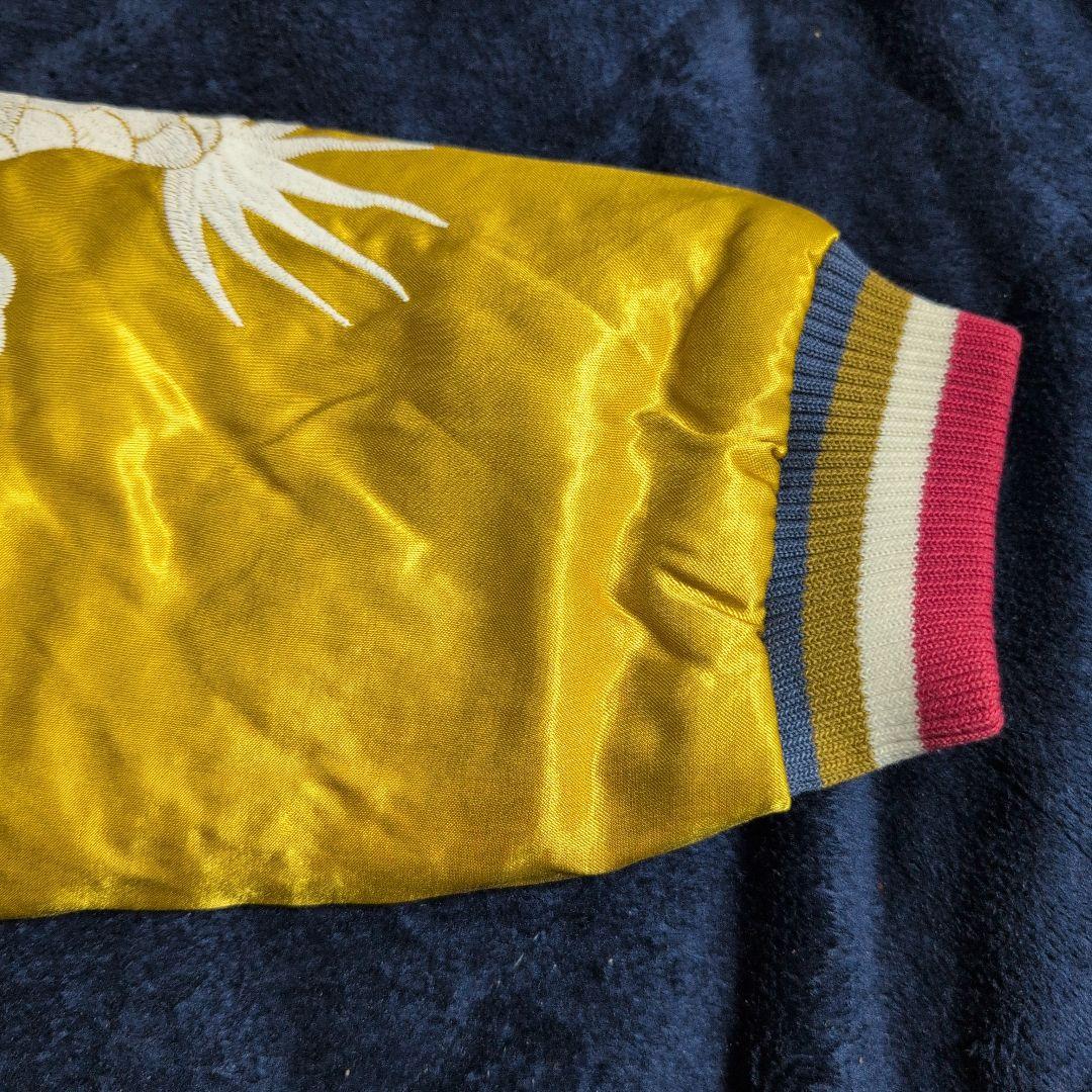 新品　ヒューストン　スカジャン 鷲と虎と龍刺繍　レイヨン　スーベニアジャケット