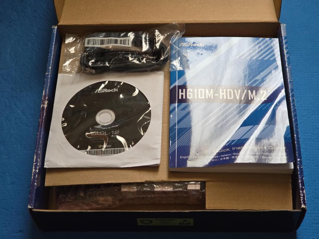 CPU(12400)+マザーボード(H610M-HDV/M.2)セット