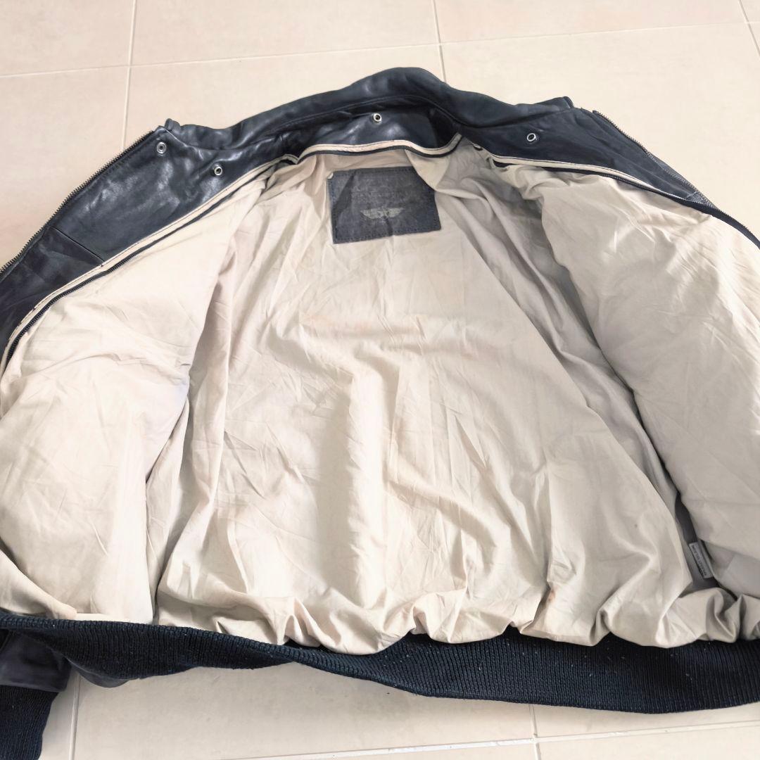 h*s様 A-2 レザーフライトジャケット　ブラック