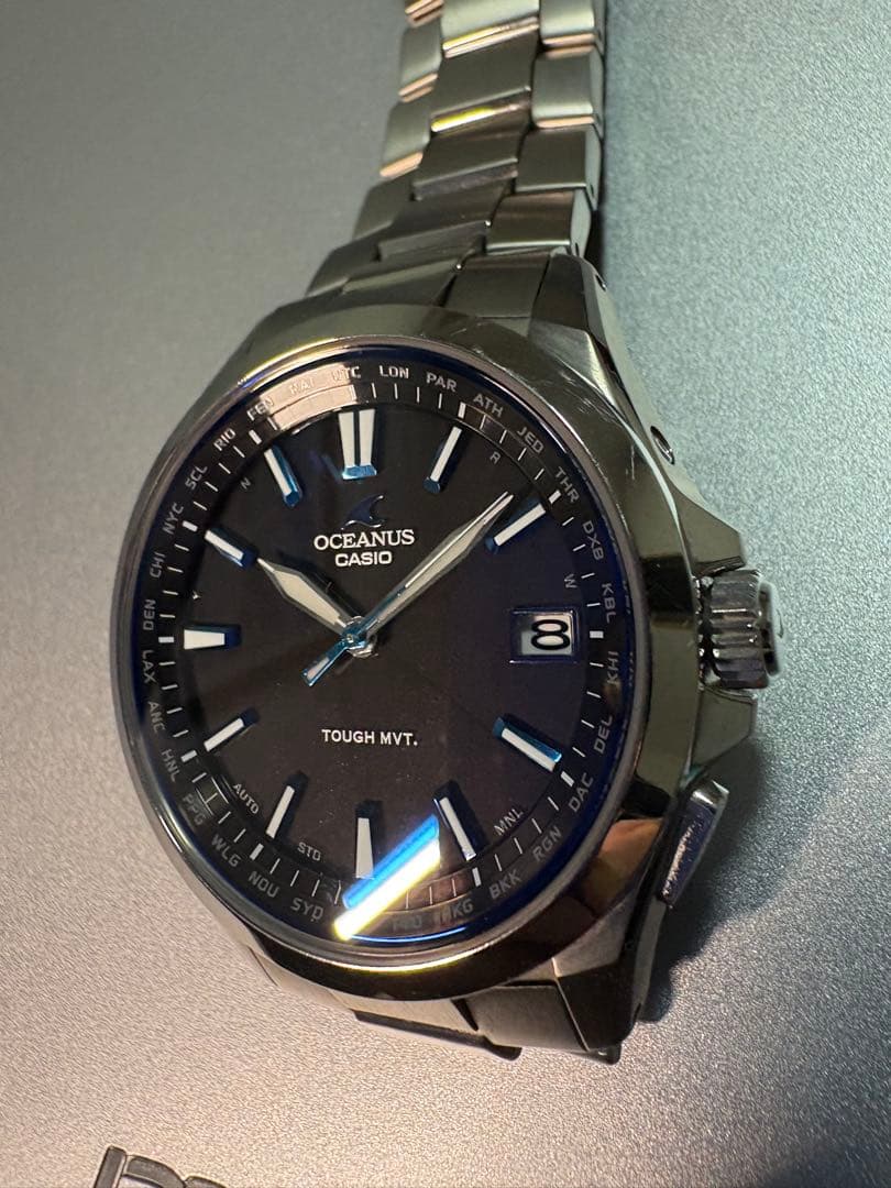CASIO OCEANUS ブラック ステンレス